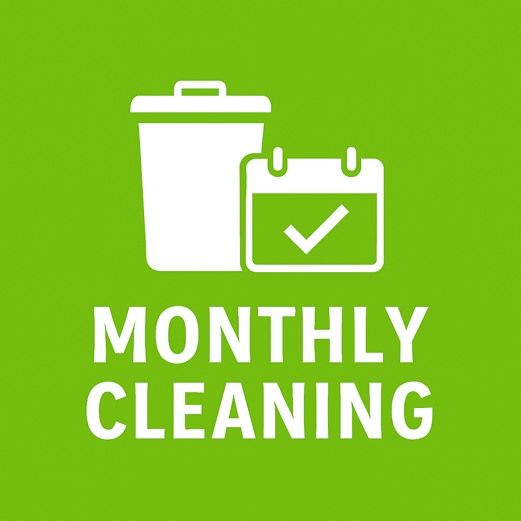 Trash Can Cleaning | Monthly